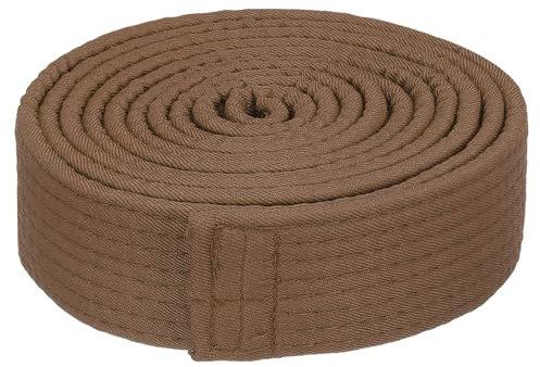 PATIKIL Taekwondo Coloré Classement Ceinture 1.5 x7.8Ft 2.4m, Polyester Martiaux Arts Judo Karaté Ceinture pour Entraîneur Enseignement Pratique, Brun