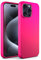 N NEWTOP Custodia Cover Compatibile per iPhone 15 PRO MAX, ORI CASE TPU Silicone Semi Rigido Colori Fodera Interna Microfibra Morbida Protezione Anti Urto Tocco Liscio Setoso Guscio (Fucsia)