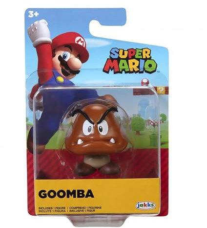 World of Nintendo Super Mario Bros, statuetta snodata 6,3 cm, Goomba