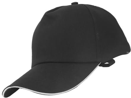 Strukturierte Anti-Strahlungs-Mütze, EMF-Schutzmütze, Leichte, Verstellbare Baseballkappe, Arbeitsmütze, Schwarz