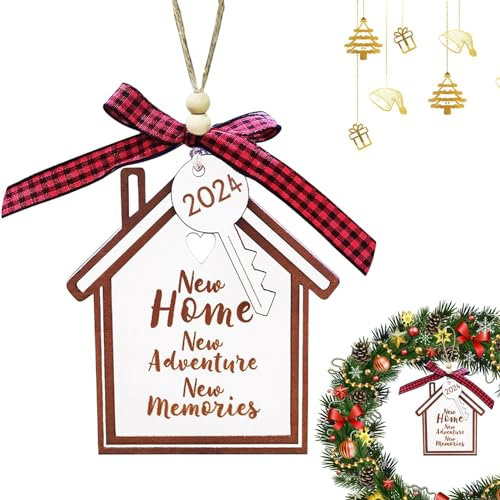 Shenrongtong Idee Regalo per la Nuova casa | Divertente Regalo di inaugurazione della casa in Legno | Oggetti indispensabili per la Decorazione della casa, Nuovi Ornamenti per la casa per Donne
