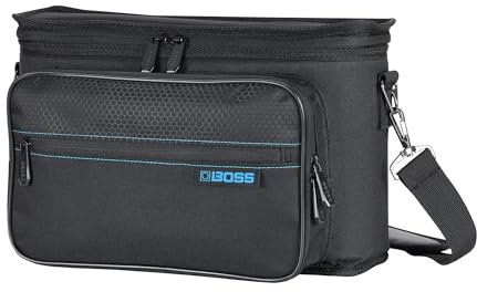 BOSS CB-VE22 Carrying Bag | Custom Bag for Stage & Studio Vocalists | Fits the VE-22/VE-20 Vocal Performer Products, a Microphone & Accessories | Large Outer Pocket | Detachable Shoulder Strap