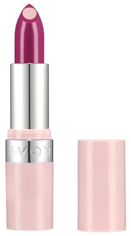 Avon Hydramatic Shine Lipstick 3.6g | Hydrating Intense Colour | SPF 20 | Plumper and Smoother Looking Lips | Cruelty Free | Hydra Shine Fuchsia
