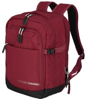Travelite Handgepäck Rucksack, RyanAir Maße, KICK OFF, Laptop Rucksack 13 Zoll, Praktischer Rucksack mit Dehnfalte + Aufsteckfunktion, 40 cm, 20-23 Liter