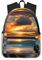 Strand-Maui-Hawaii-Rucksack, Motiv: Sonnenuntergang, Meer, Wellen, Wolken, trendiger Freizeit-Rucksack, Ihr Reisebegleiter, Must-Have für Outdoor-Reisen, Strand Maui Hawaii Sonnenuntergang Meer Wellen