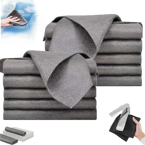 Lyoveu superzebra fensterreiniger,superzebra tücher,Cleaning Cloth, Aquaglide Cloths, Original Aqua Clean Cloths, Serenosole, Thickened Magic Cleaning Cloth,Microfibre,Reusable Microfibre