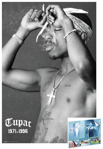 Close Up Tupac Shakur - Poster (Smoke) (Größe: 61cm x 91,5cm) (Poster & Poster Strips)
