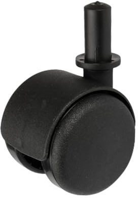 Möbelrad Durchmesser 50mm/40kg, Anlage | Möbelrad | Räder für Möbel, Bürostuhl, Beistellbett, Schreibtischstuhl, Hocker | Stuhl-Rad | Schwarz