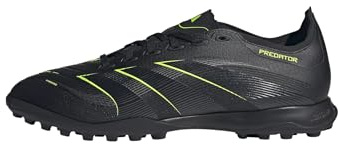 adidas Unisex Predator League Turf Football Boots, Core Black/Carbon/Lucid Lemon, 5 UK