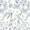 Yomshi Peel and Stick Wallpaper White and Blue 44×600cm Self Adhesive Wallpaper Bird Wallpaper Floral Wallaper Vintage Vinyl Wrap Waterproof Sticky Back Plastic for Living Room Bedroom Kitchen