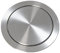Couvercle de poubelle rond en acier inoxydable avec rabat automatique et œillet pour poubelle de cuisine, couvercle de poubelle à 180 °, rabattable à 26,8 cm