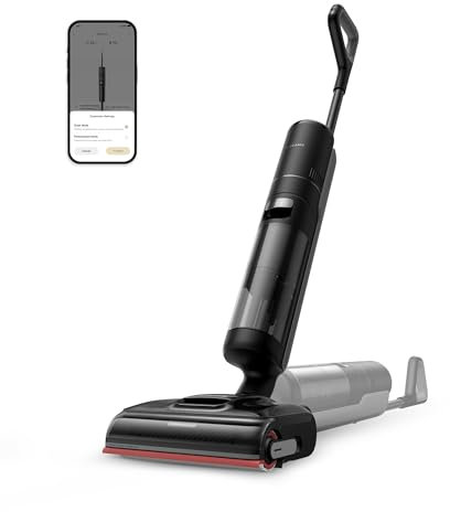 dreame H15 Pro Wet and Dry Vacuum, GapFree AI DescendReach Robotic Arm, Triple Edge Coverage, 21,000Pa Suction, 0 Tangle, Immersive 100°C Brush Wash, 5 min 90°C Drying, 180° Lie-Flat, App Control