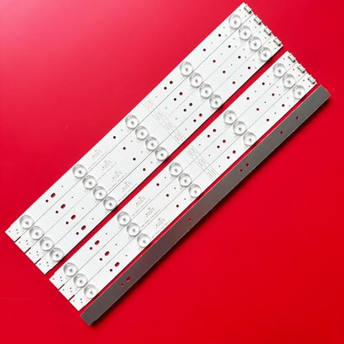 YSABVCP Strisce di retroilluminazione a LED 1/3TV, Lampada TV Adatta for Telefunken 5800-W43001-3P00 5800-W43001-5P00 TF-LED43S27T2, Kit di Barre e Bande Array(1TV(8pcs))