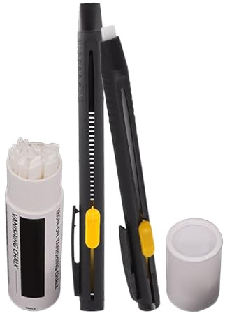 Wärme-Löschbarer Stoffmarker Nähen (2 Stk) | Wasserlöslicher Stift mit 20 Nachfüllern | Gleichmäßige Tinte für Quilting & Handarbeit | Präzisionsmarkierung für Schneider & Designer (13.3cm)