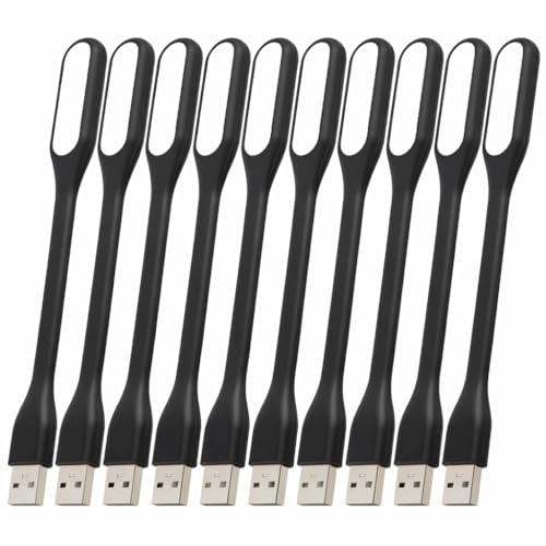 10PCS Lampe USB LED Flexible, pour Ordinateur Portable Clavier Et Bureau Mini Lampes LED Col De Cygne Lampe USB pour Lecture Éclairage Directionnel Doux Lampes De Lecture