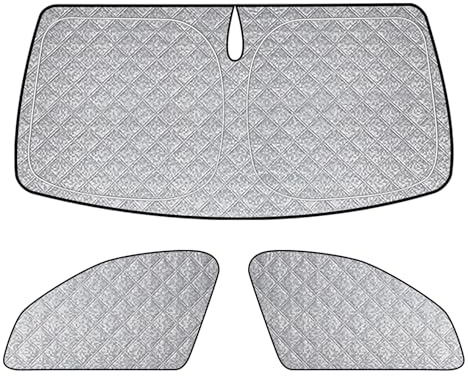Sonnenschutz Auto Frontscheibe Ersatz für BMW X3 2017-2024, 3 Teilige Luxus Technology Thermomatte, Aluminiumfolie Faltbar Sonnenblende, Verdickt Sonnenschutz Frontscheibe Abdeckung