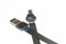 BLACK FPV Flat Slim Thin Ribbon FPC Cable Micro USB 90 degree angle up to standard USB A for sync (50CM)