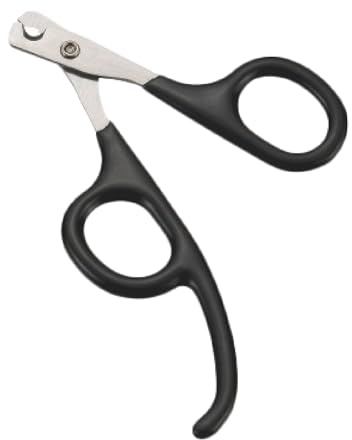GROOM PROFESSIONAL Small Animal & Cat Nail Scissors - Dog Grooming Scissors - Safety Scissors for Puppies - Nail Scissors - Easy Grip Handles - Designed to Allow Better Control