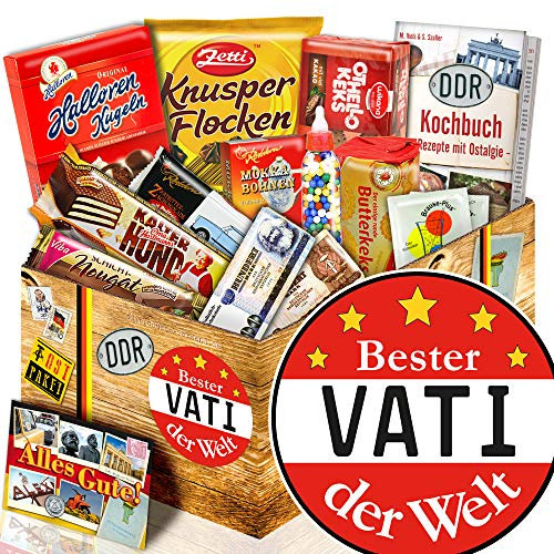 DDR Geschenk Box Vati - Süssigkeiten Box mit Produkten aus der DDR