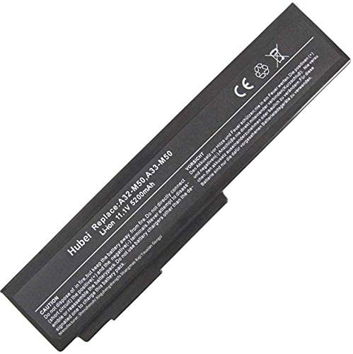 A32-N61 A32-M50 A33-M50 Batterie de Remplacement pour Ordinateur Portable ASUS N53SV N53S G50VT G51VX M50 N53 N53J N53JQ N53SN N61J N61JQ N61JV A32-N61 A32-M50 G50 G60 G51J L062066 M60(11.1V 5200mAh)