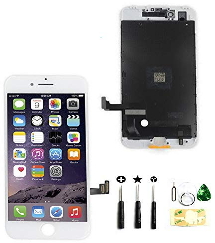 passionTR Screen Replacement fits iPhone 7 Plus 5.5 inch LCD Screen Display digitizer Assembly Full Complete Front Glass 3D Touch Screen (White)