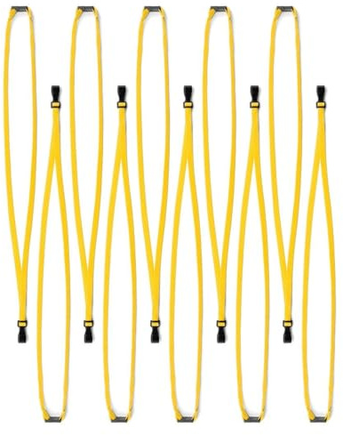 CKB LTD Wegbrechen Sicherheitsleine Schlüsselbändern mit J-Haken-Clips aus Kunststoff für Messen, Festivals, Feierlichkeiten, Konferenzen, Tagungen, Partys, Veranstaltungen uvm