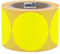 Markierungspunkte neongelb - Ø 75 mm - 500 bunte Klebepunkte auf 1 Rolle(n), 40 mm Kern, Papier, Inventuretiketten selbstklebend