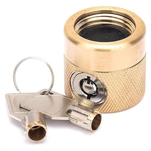 Flow Security Systems The FaucetLock | Heavy Duty Brass Construction | Prevents Water Theft & Secures Outdoor Bibbs | Promotes Water Conservation | Keyed The Same | FSS 50 | 1 Pack
