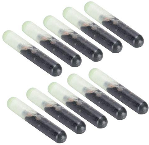 10 Stück/Set Antistatische Mikrochip-Hundechips 2,12 MM Glas-Haustier-Mikrochip-Standard Antibakterielle Tierchip-Implantate Biologische elektronische Markierung zur Identifizierung, Biomarker