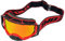 TWO-X Cross-Brille - Motocross-Brille mit verspiegeltem Iridium Glas - Motorrad-Brille - Enduro & Downhill - Schutzbrille - Atom - Inferno-Rot