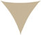vidaXL Toldo Parasol Lona Protector Solar Sombra de Patio Jardín Terraza Balcón Parque Exterior de Vela Triangular de Tela Oxford Beige 3x3x3 m