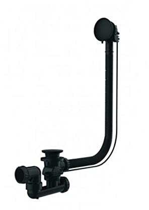 Valentin - Vidage Baignoire Automatique à câble, 1000 mm, Noir - VALVI58410000500
