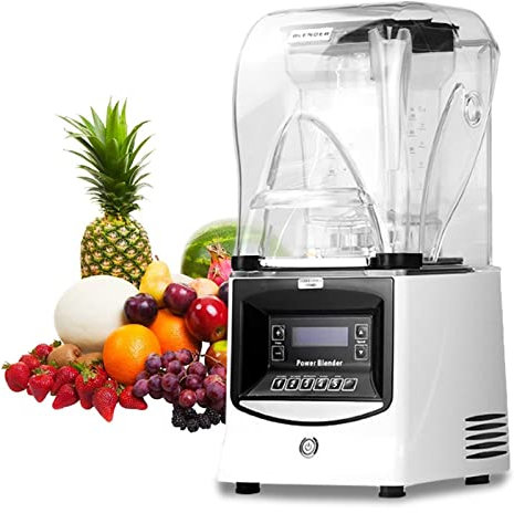 Batidora de Vaso Individual Profesional 1800W, Licuadora Portátil Mini 1.5 L con 4 Cuchillas de Acero Inoxidable, Batidora Smoothie para Frutas, Verduras y Milkshake,Sin BPA,20000 RPM/Min,Blanco