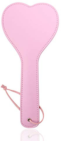 Yikoly Spanking Paddel sex Leder Peitsche Erotik Herz Adult Flirt Flogger SM Slave Bondage Fetisch Gerte Bettfesseln Sexspielzeug (Pink)