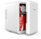 Ecowell WRE100 Mini Bedroom, 4L/6 Can Skincare Fridge, AC/DC Portable Compact Small Refrigerator for Office Dorm Car Desk for Skin Care Makeup Cosmetic, White