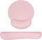 GIM Gaming Mouse Pad,Keyboard Wrist Rest Mouse Mat Set Ergonomic Keyboard Wrist Support Memory Foam Mouse Mat (Pink)