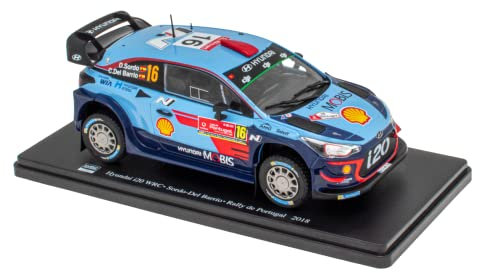 OPO 10 - Miniaturauto 1/24 kompatibel für Hyundai i20 WRC - Sordo - Rallye Portugal 2018 - WRC04