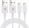 2Pack 1M iPhone Charger Cable [Apple MFi Certified] Lightning to USB Cable Lead 3 Foot, 2.4A Fast Charging Cable for iPhone 14 13 12 11 Pro Max XS XR X 8 7 6 Plus 5, iPad and iPod