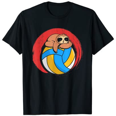 Volleyball Ball Faultier | Coach | Beach Volleyball Spieler T-Shirt