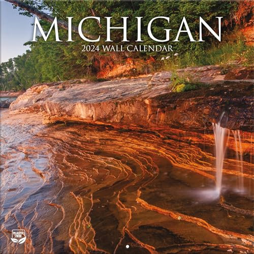 Michigan 2024 Foto-Wandkalender, 30,5 x 30,5 cm