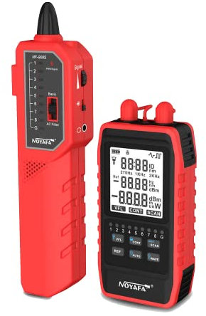 YuqiaoTime NF-908S Optical Power Meter Network Cable Finder Wire Tracker OPM Visual Fault Locator Wiremap VFL REF SCAN Optical Fiber Tester,optical multimeter,optical meter