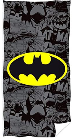 ILS I LOVE SHOPPING Strandtuch für Strand und Pool aus Mikrofaser, 140 x 70 cm, schnell trocknend, ultraweich (für Batman)