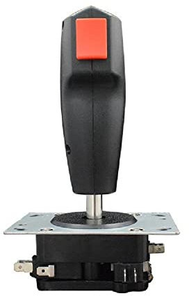 NATEFEMIN Arcade Game Cabinet Mini Grap Flight Joystick Trigger Top Fire Button Replacement Game Accessory