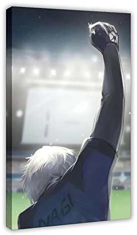Blue Lock Seishiro Nagi Anime Poster Leinwand Poster Wandkunst Dekor Druck Bild Gemälde für Wohnzimmer Schlafzimmer Dekoration Rahmenstil 20 x 30 cm