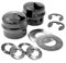 9040H Kit de matériel de bague de roue avant pour AYP Poulan 532121749 532104757 532188967 121749X, avec capuchon de moyeu d'essieu et kit de matériel
