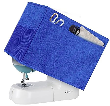 Boczif Nähmaschinen-Abdeckung, Schutzhülle mit Essentials Aufbewahrungstaschen, Nähmaschinen-Abdeckung, Staubschutz, kompatibel mit den meisten Standard-Singer Brother-Maschinen und Zubehör (Blue)