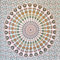 MOMOMUS Wandteppich Mandala - Indische Wandkunst - Wandteppich Aesthetic, Wandtuch Boho oder Wandbehang aus Stoff - Weiß und Lachs, 210x230 cm