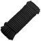 Nylon Rope Multipurpose Camping Rope,All Purpose Rope 30M(96FT) Multifunctional Braided Polyester Rope Outdoor Gear Tent Rope for Camping, Bundling, DIY, Tie Pull Swing Climb Knot etc (6mm, Black)
