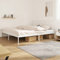 Hovothy Bettgestell Metall 200x200 cm Betten Stauraumbett Gepolsterter Plattformbettrahmen Einzelbett Schrankbett Jugendbett Weiß
