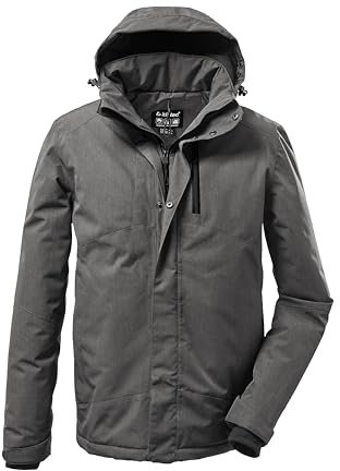 Killtec Herren Funktionsjacke/Outdoorjacke mit abzippbarer Kapuze KOW 161 MN JCKT, graumelange, S, 37589-000